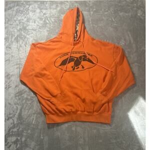 Duck Commander Orange Camo Lined Pullover Hoodie With Replacement String